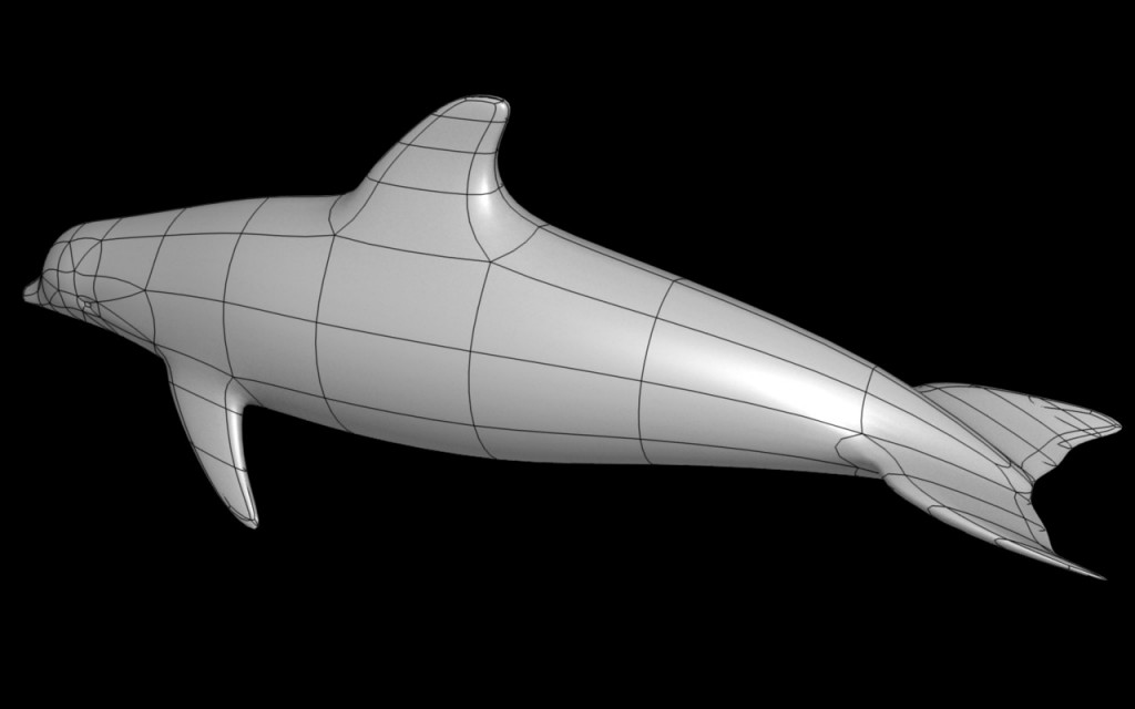 Low poly dolphin preview image 1